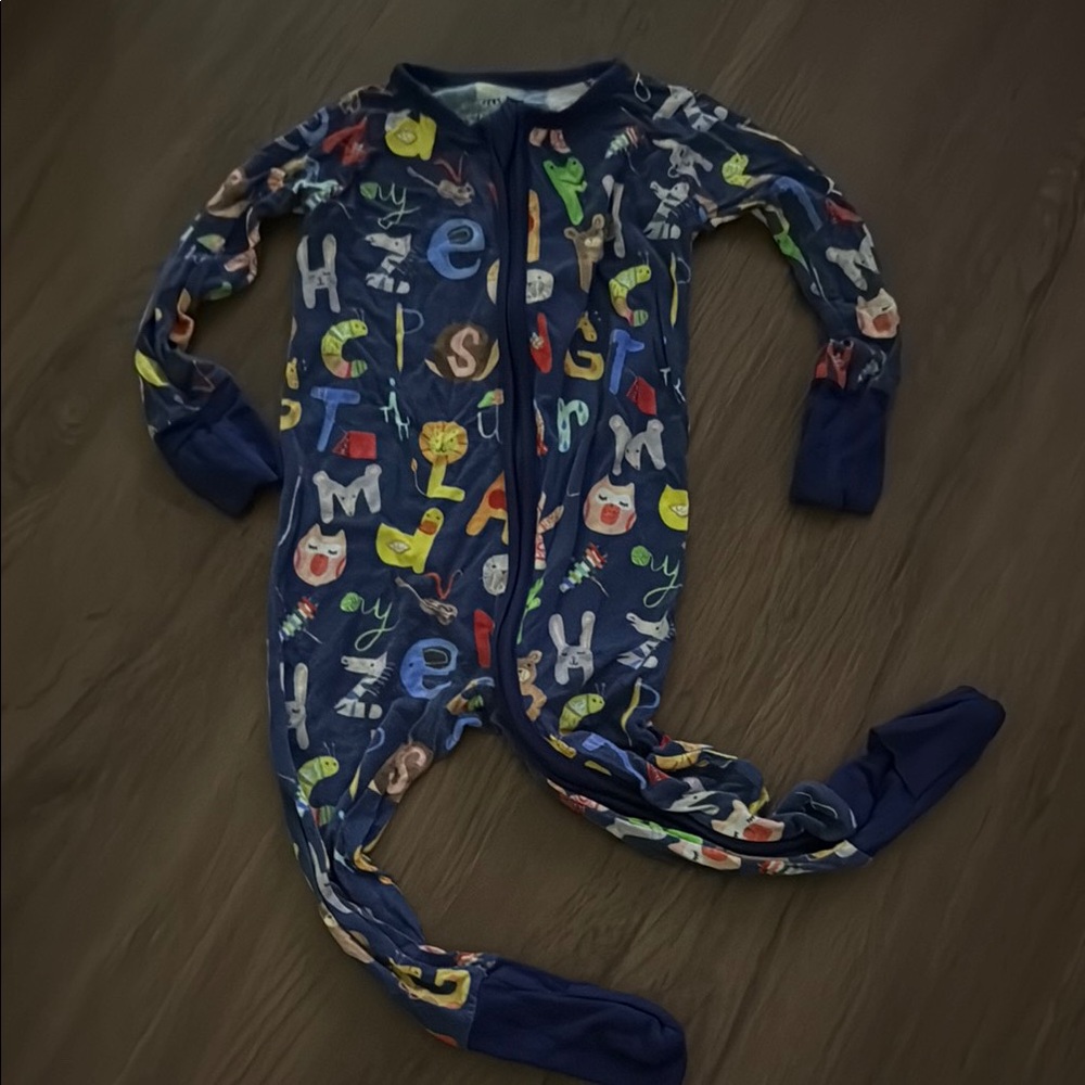 Little Sleepies Blue Footies One Piece